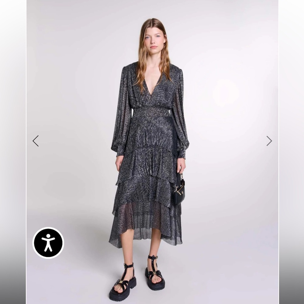 Maje tiered dress L